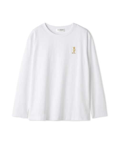 LILY BROWN（リリーブラウン）の「【限定カラー】【Lily Bear】アニバーサリーＴシャツ（Tシャツ/カットソー・レディース・ピンク/その他/ホワイト/ブラック・F）」の2枚目の写真