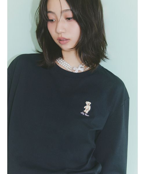LILY BROWN（リリーブラウン）の「【限定カラー】【Lily Bear】アニバーサリーＴシャツ（Tシャツ/カットソー・レディース・ピンク/その他/ホワイト/ブラック・F）」の5枚目の写真