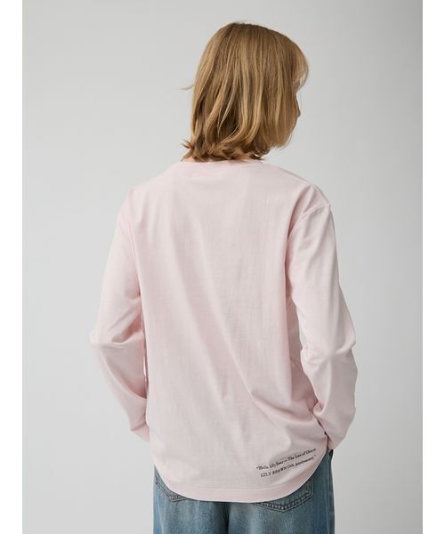 LILY BROWN（リリーブラウン）の「【限定カラー】【Lily Bear】アニバーサリーＴシャツ（Tシャツ/カットソー・レディース・ピンク/その他/ホワイト/ブラック・F）」の8枚目の写真