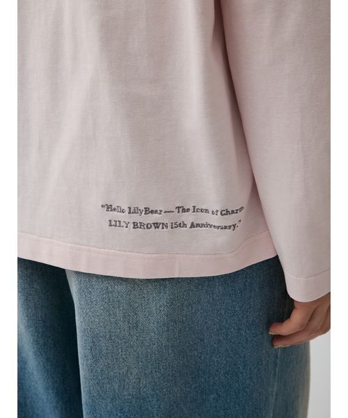 LILY BROWN（リリーブラウン）の「【限定カラー】【Lily Bear】アニバーサリーＴシャツ（Tシャツ/カットソー・レディース・ピンク/その他/ホワイト/ブラック・F）」の16枚目の写真