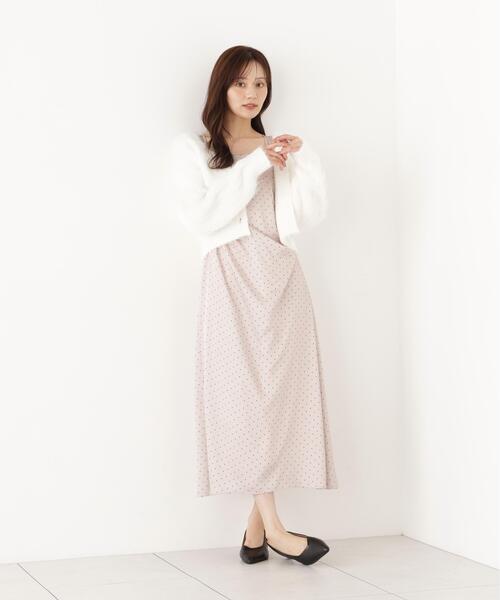 PROPORTION BODY DRESSING(プロポーションボディドレッシング)の「シャギーショートカーディガン / 1216274903(カーディガン/ボレロ・レディース・ホワイト/グレー系その他/ピンク・FREE)」の10枚目の写真