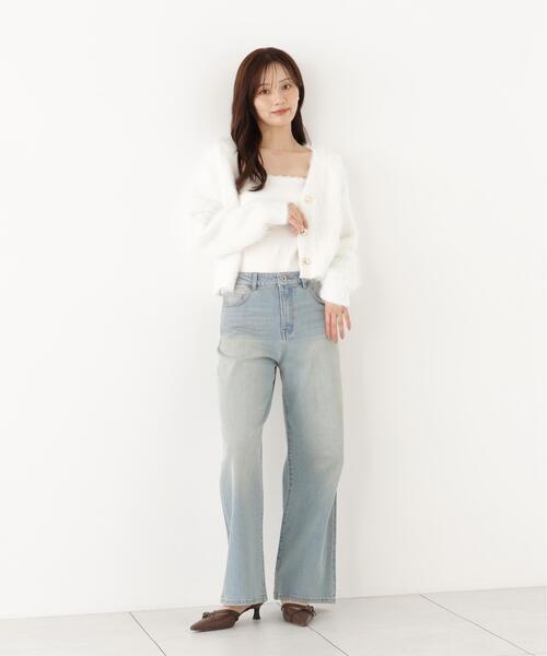 PROPORTION BODY DRESSING(プロポーションボディドレッシング)の「シャギーショートカーディガン / 1216274903(カーディガン/ボレロ・レディース・ホワイト/グレー系その他/ピンク・FREE)」の11枚目の写真