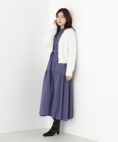 PROPORTION BODY DRESSING(プロポーションボディドレッシング)の「シャギーショートカーディガン / 1216274903(カーディガン/ボレロ・レディース・ホワイト/グレー系その他/ピンク・FREE)」の12枚目の写真
