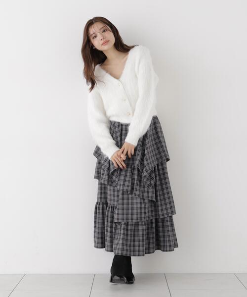 PROPORTION BODY DRESSING(プロポーションボディドレッシング)の「シャギーショートカーディガン / 1216274903(カーディガン/ボレロ・レディース・ホワイト/グレー系その他/ピンク・FREE)」の13枚目の写真