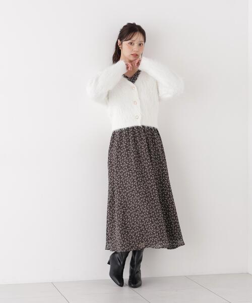 PROPORTION BODY DRESSING(プロポーションボディドレッシング)の「シャギーショートカーディガン / 1216274903(カーディガン/ボレロ・レディース・ホワイト/グレー系その他/ピンク・FREE)」の15枚目の写真