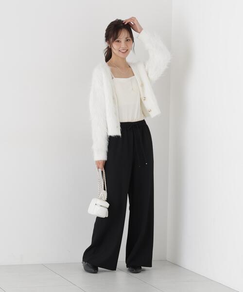PROPORTION BODY DRESSING(プロポーションボディドレッシング)の「シャギーショートカーディガン / 1216274903(カーディガン/ボレロ・レディース・ホワイト/グレー系その他/ピンク・FREE)」の17枚目の写真