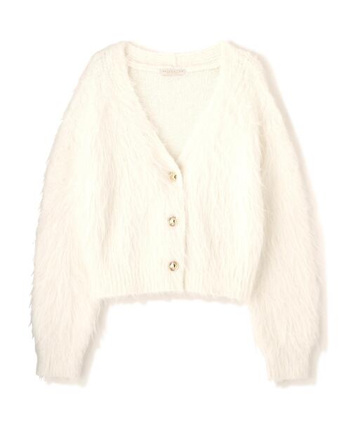 PROPORTION BODY DRESSING(プロポーションボディドレッシング)の「シャギーショートカーディガン / 1216274903(カーディガン/ボレロ・レディース・ホワイト/グレー系その他/ピンク・FREE)」の8枚目の写真