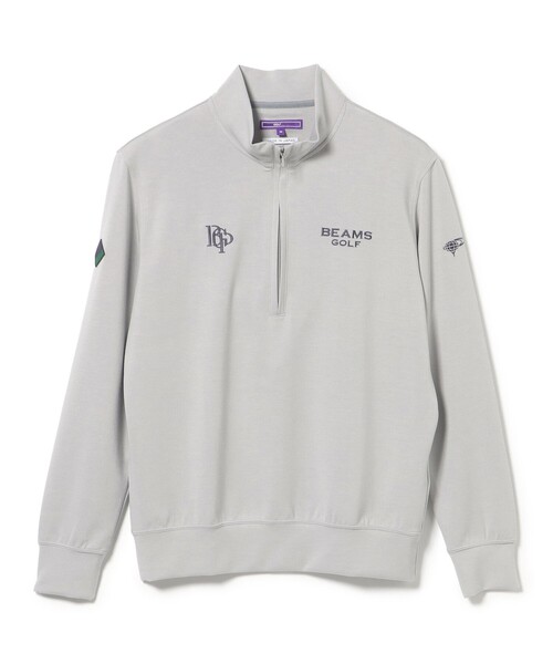 BEAMS GOLF(ビームスゴルフ)の「PURPLE LABEL / スフィダンテ ハーフジップ プルオーバー(スウェット・メンズ・ネイビー/チャコールグレー/グレー・S/XL/M/L)」の1枚目の写真