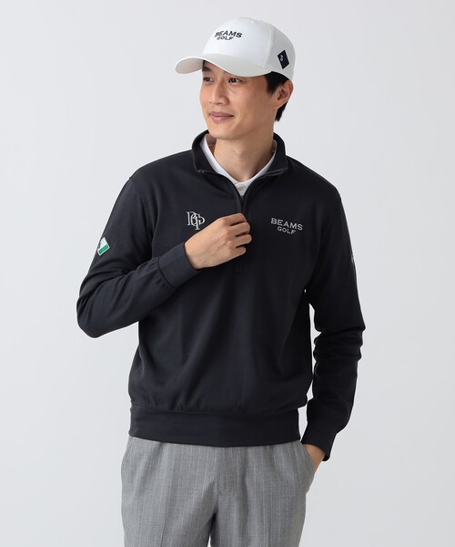BEAMS GOLF(ビームスゴルフ)の「PURPLE LABEL / スフィダンテ ハーフジップ プルオーバー(スウェット・メンズ・ネイビー/チャコールグレー/グレー・S/XL/M/L)」の21枚目の写真