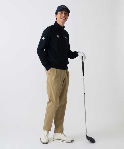 BEAMS GOLF(ビームスゴルフ)の「PURPLE LABEL / スフィダンテ ハーフジップ プルオーバー(スウェット・メンズ・ネイビー/チャコールグレー/グレー・S/XL/M/L)」の5枚目の写真
