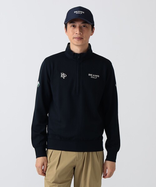 BEAMS GOLF(ビームスゴルフ)の「PURPLE LABEL / スフィダンテ ハーフジップ プルオーバー(スウェット・メンズ・ネイビー/チャコールグレー/グレー・S/XL/M/L)」の6枚目の写真