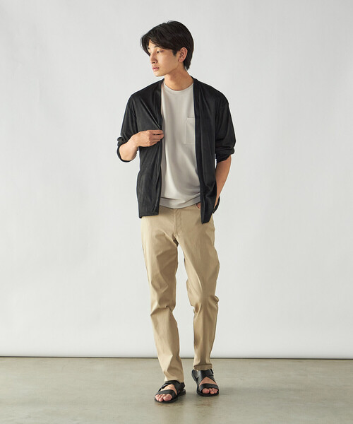 COMME CA ISM(コムサイズム)の「スエードタッチジャージ ボタンレスカーディガン(カーディガン/ボレロ・メンズ・ブラック/チャコール/ベージュ・M/L)」の17枚目の写真