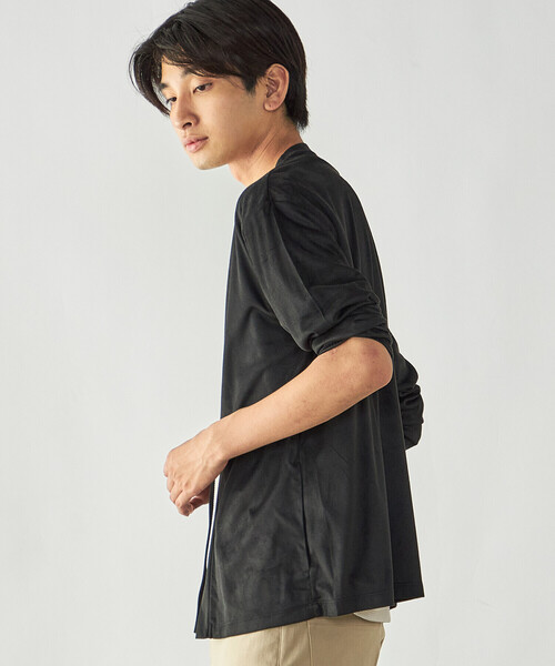 COMME CA ISM(コムサイズム)の「スエードタッチジャージ ボタンレスカーディガン(カーディガン/ボレロ・メンズ・ブラック/チャコール/ベージュ・M/L)」の19枚目の写真