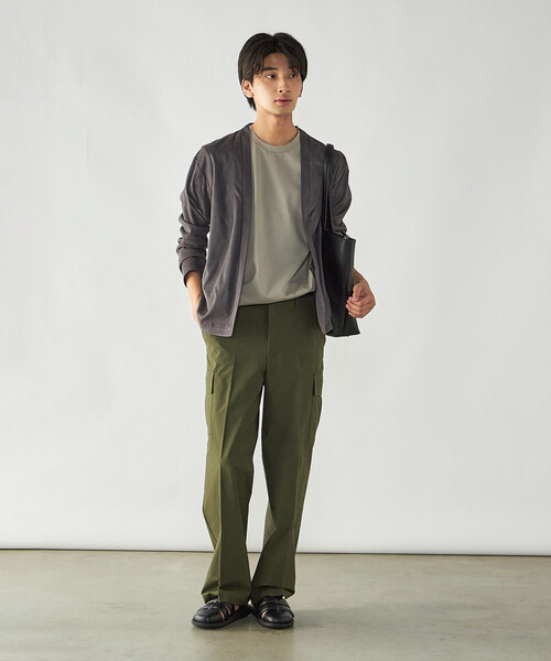 COMME CA ISM(コムサイズム)の「スエードタッチジャージ ボタンレスカーディガン(カーディガン/ボレロ・メンズ・ブラック/チャコール/ベージュ・M/L)」の22枚目の写真