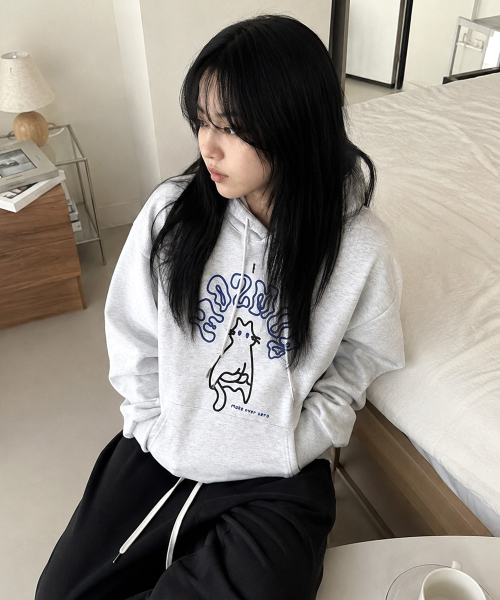Софт‑подкладка меховой капюшон A‑line oversize hooded furback merange