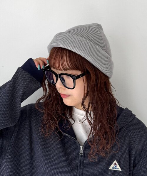 CIAOPANIC TYPY(チャオパニックティピー)の「【WEB限定】【8色展開】ロールアップカラーニットビーニー(ニットキャップ/ビーニー・レディース・ブラック/オレンジ/レッド/ブルー/オリーブ/ベージュ/ブラウン/グレー・ONE SIZE)」の13枚目の写真