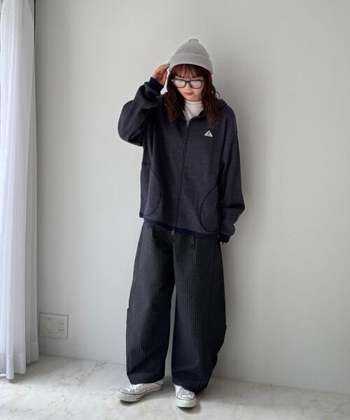 CIAOPANIC TYPY(チャオパニックティピー)の「【WEB限定】【8色展開】ロールアップカラーニットビーニー(ニットキャップ/ビーニー・レディース・ブラック/オレンジ/レッド/ブルー/オリーブ/ベージュ/ブラウン/グレー・ONE SIZE)」の14枚目の写真