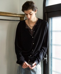 DOUBLE LAYERED GLITTER KNIT CARDIGAN / ダブルレイヤードグリッターニットカーディガン