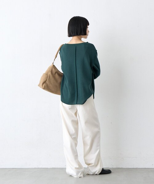 CIAOPANIC TYPY(チャオパニックティピー)の「∴スムースフロッキーロゴTee(Tシャツ/カットソー・レディース・オフホワイト/アイボリー/チャコールグレー/グリーン・ONE SIZE)」の8枚目の写真