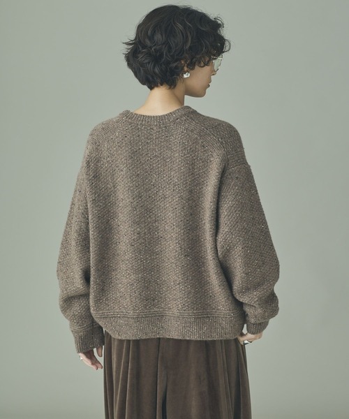 Curensology（カレンソロジー）の「Curensology(カレンソロジー)/ツイードニットプルオーバー（ニット/セーター・レディース・ブラック/ブラウン系その他・FREE）」の11枚目の写真