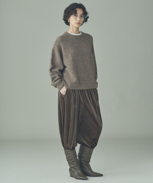 Curensology（カレンソロジー）の「Curensology(カレンソロジー)/ツイードニットプルオーバー（ニット/セーター・レディース・ブラック/ブラウン系その他・FREE）」の13枚目の写真