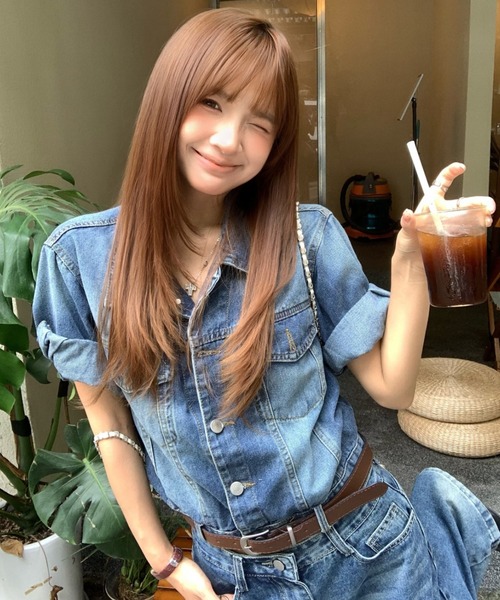 Aelina(エリナ)の「デニムシャツ&ハイウエストデニムパンツセットアップ(セットアップ・レディース・ブルー・S/M/L)」の20枚目の写真