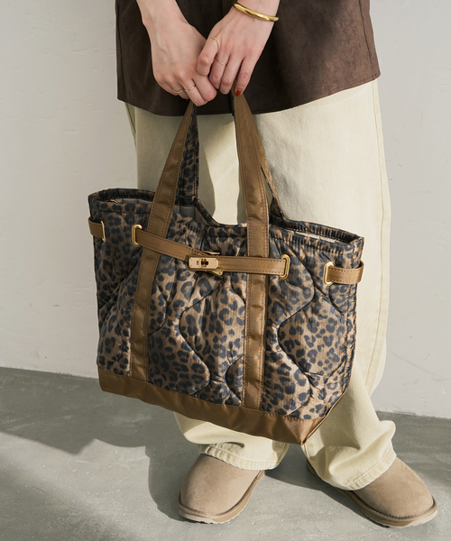 Spick & Span(スピックアンドスパン)の「SITA PARANTICA/シータパランティカ TOTE-RPP-S LEOPARD M バッグ(トートバッグ・レディース・キャメル・FREE)」の2枚目の写真