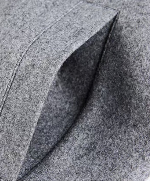 U:UME(ユーム)の「Denim Stitching Woolly Jacket(ブルゾン・メンズ・グレー/ブラック・XX-LARGE/MEDIUM/X-LARGE/LARGE)」の4枚目の写真