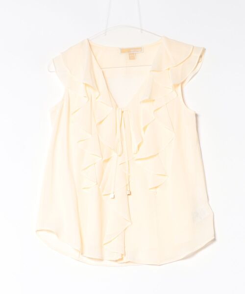 MICHAEL KORS(マイケルコース)の「ラッフル ジョーゼット ブラウス(シャツ/ブラウス・レディース・アイボリー系・XS/L/M/S)」の1枚目の写真