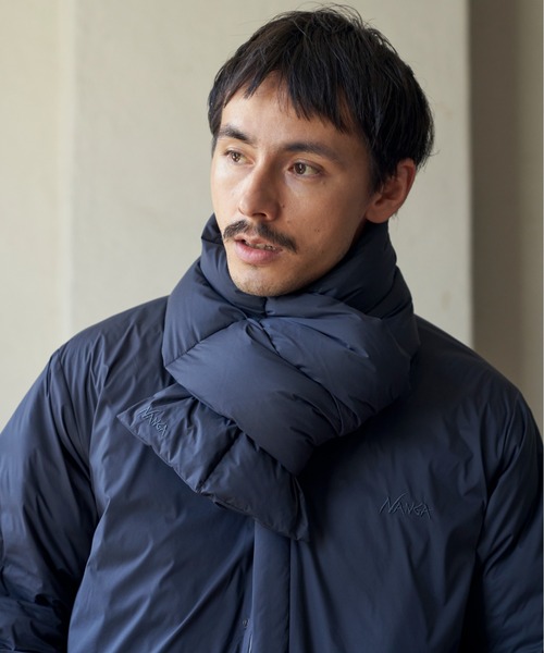 NANGA(ナンガ)の「『別注』NANGA×DOORS DOWN MUFFLER(マフラー・メンズ・モカ/ブラック/チャコールグレー・-)」の3枚目の写真