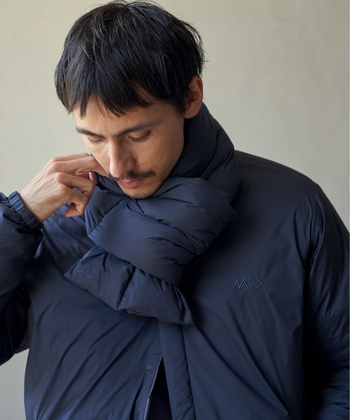 NANGA(ナンガ)の「『別注』NANGA×DOORS DOWN MUFFLER(マフラー・メンズ・モカ/ブラック/チャコールグレー・-)」の6枚目の写真