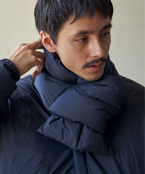 NANGA(ナンガ)の「『別注』NANGA×DOORS DOWN MUFFLER(マフラー・メンズ・モカ/ブラック/チャコールグレー・-)」の7枚目の写真