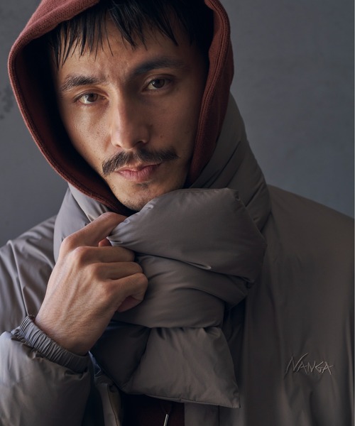 NANGA(ナンガ)の「『別注』NANGA×DOORS DOWN MUFFLER(マフラー・メンズ・モカ/ブラック/チャコールグレー・-)」の11枚目の写真