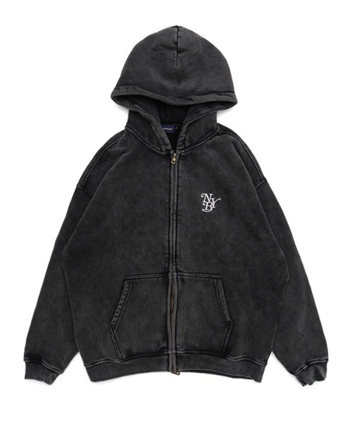 NEW YORK BURST（ニューヨークバースト）の「OG PIGMENT ZIP HOODY（パーカー・メンズ・ブラック/グリーン/ベージュ・L/M/XL）」の16枚目の写真