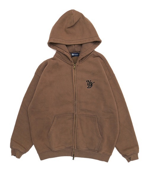 NEW YORK BURST（ニューヨークバースト）の「OG PIGMENT ZIP HOODY（パーカー・メンズ・ブラック/グリーン/ベージュ・L/M/XL）」の10枚目の写真