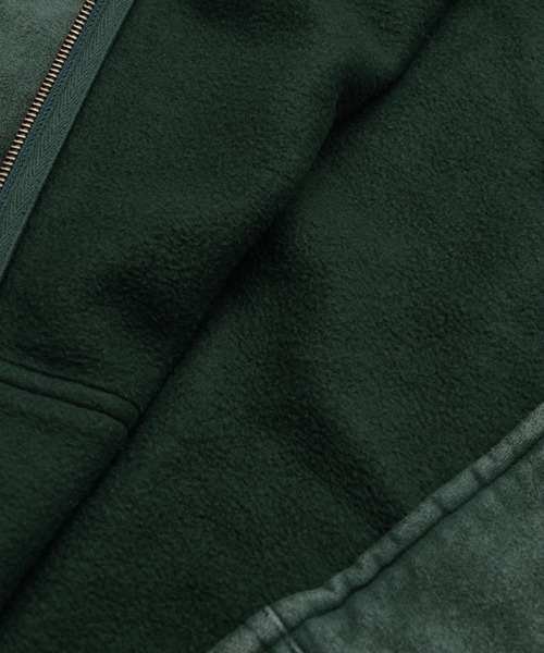 NEW YORK BURST（ニューヨークバースト）の「OG PIGMENT ZIP HOODY（パーカー・メンズ・ブラック/グリーン/ベージュ・L/M/XL）」の9枚目の写真