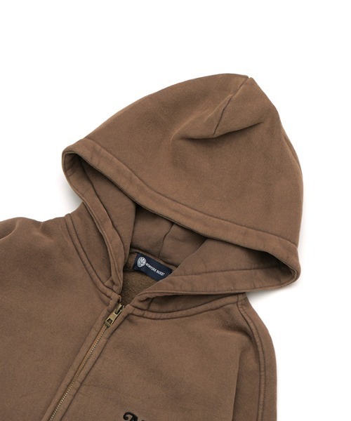 NEW YORK BURST（ニューヨークバースト）の「OG PIGMENT ZIP HOODY（パーカー・メンズ・ブラック/グリーン/ベージュ・L/M/XL）」の12枚目の写真