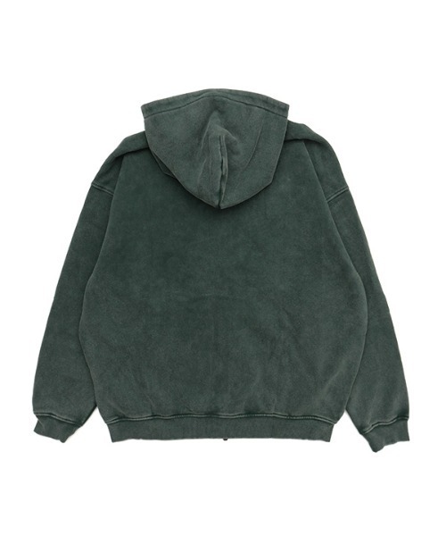 NEW YORK BURST（ニューヨークバースト）の「OG PIGMENT ZIP HOODY（パーカー・メンズ・ブラック/グリーン/ベージュ・L/M/XL）」の5枚目の写真