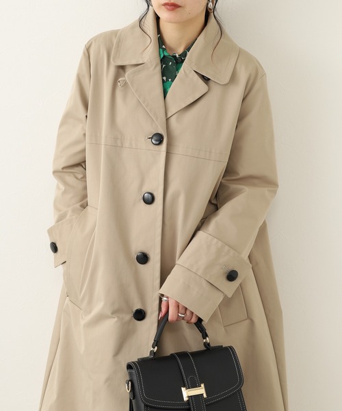 Orla Kiely(-)の「バックカラーパイピング トレンチコート(その他アウター・レディース・ベージュ/ネイビー・38/M/40/L)」の1枚目の写真