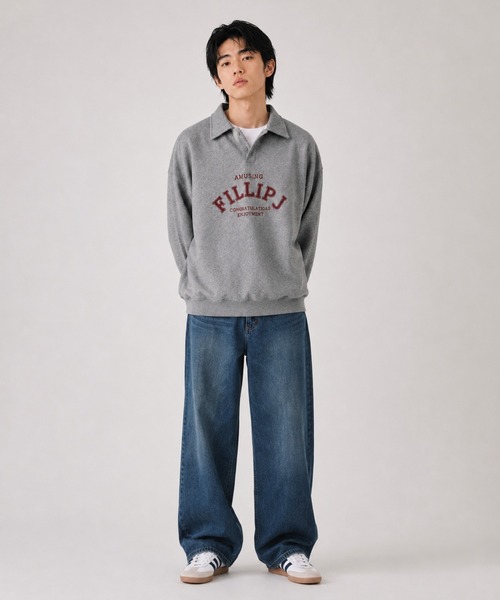 FILLIP J(フィリップジェー)の「カレッジロゴポロスウェット(スウェット・メンズ・ブラック/ライトグレー/グレー・X-LARGE/LARGE/MEDIUM)」の8枚目の写真