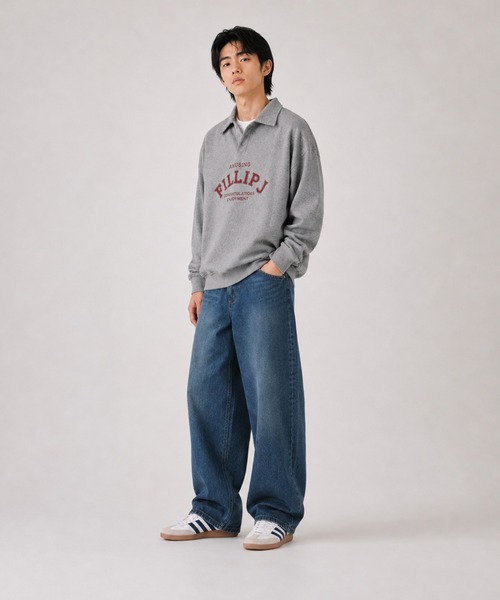 FILLIP J(フィリップジェー)の「カレッジロゴポロスウェット(スウェット・メンズ・ブラック/ライトグレー/グレー・X-LARGE/LARGE/MEDIUM)」の9枚目の写真