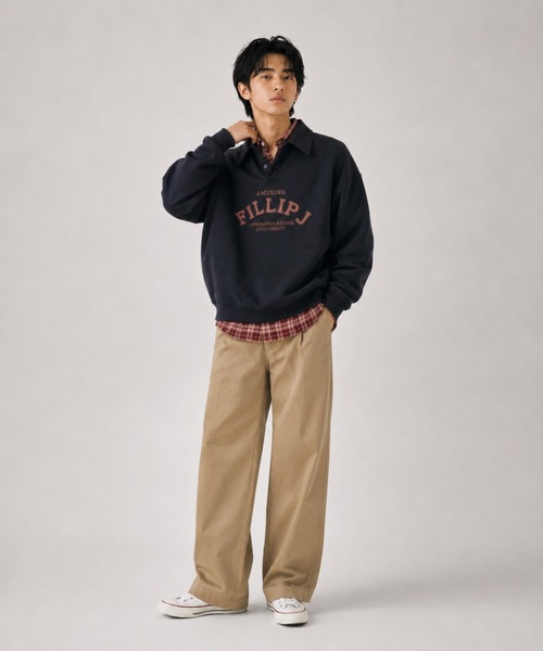 FILLIP J(フィリップジェー)の「カレッジロゴポロスウェット(スウェット・メンズ・ブラック/ライトグレー/グレー・X-LARGE/LARGE/MEDIUM)」の21枚目の写真