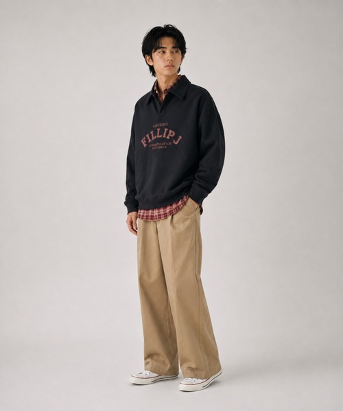 FILLIP J(フィリップジェー)の「カレッジロゴポロスウェット(スウェット・メンズ・ブラック/ライトグレー/グレー・X-LARGE/LARGE/MEDIUM)」の22枚目の写真