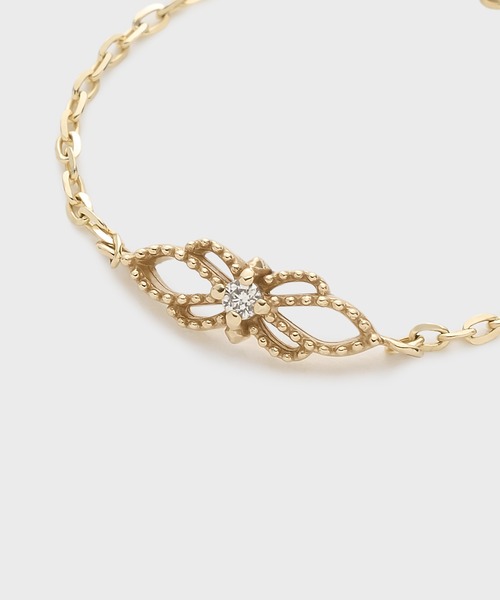 セール】K10ダイヤモンドチェーンリング（0.008ct）（リング）｜agete