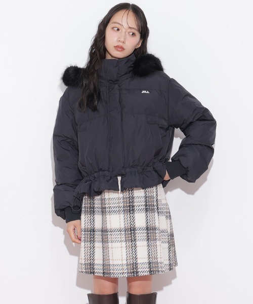 JILL by JILL STUART(ジルバイジルスチュアート)の「ロービングチェックミニスカート(スカート・レディース・ネイビー系1/ホワイト系その他/ブラウン系その他・MEDIUM/SMALL)」の20枚目の写真