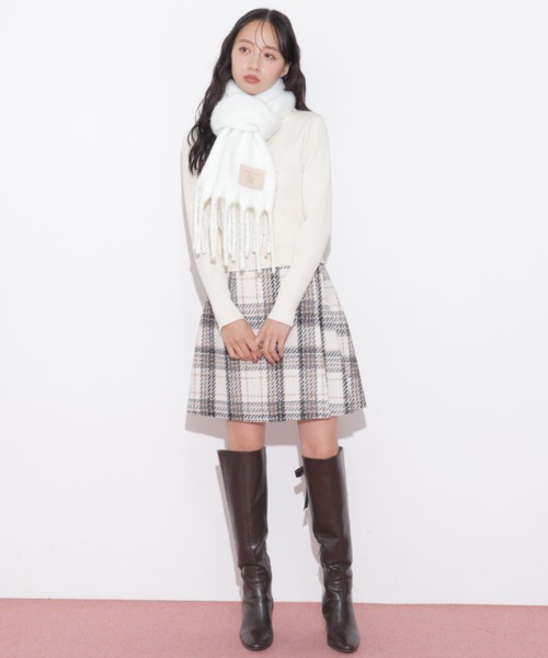 JILL by JILL STUART(ジルバイジルスチュアート)の「ロービングチェックミニスカート(スカート・レディース・ネイビー系1/ホワイト系その他/ブラウン系その他・MEDIUM/SMALL)」の19枚目の写真