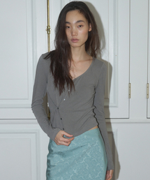 2-WAY DRAPED CARDIGAN, GRAY