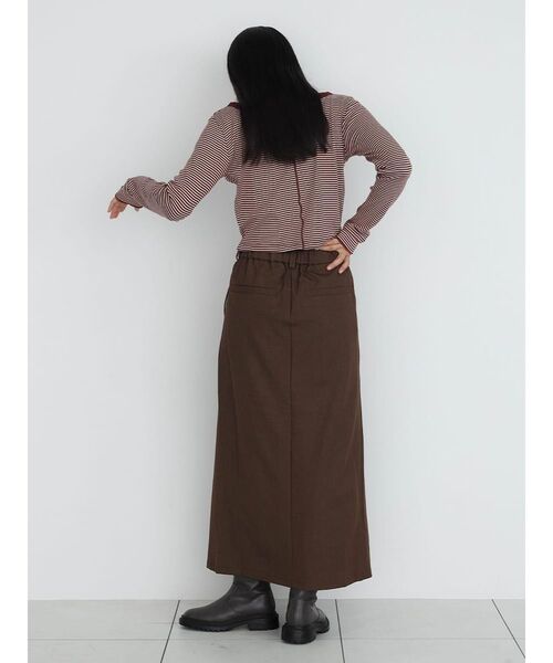 FIKA.（フィーカ）の「Prib Layer Cardigan（Tシャツ/カットソー・レディース・ブラウン/エンジ/チャコール/キャメル/アイボリー・FREE）」の12枚目の写真