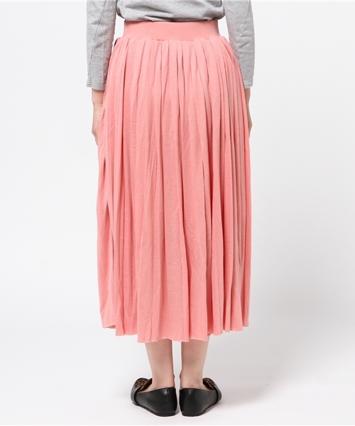 RAY CASSIN(レイカズン)の「プリーツミドルスカート(スカート・レディース・キナリ/ピンク/ライトグレー・FREE)」の6枚目の写真