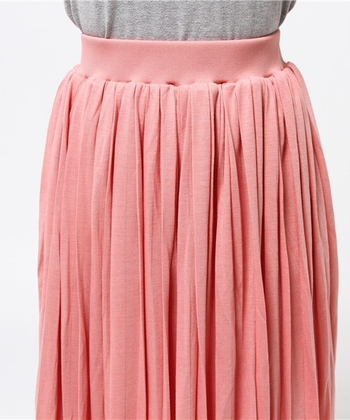 RAY CASSIN(レイカズン)の「プリーツミドルスカート(スカート・レディース・キナリ/ピンク/ライトグレー・FREE)」の7枚目の写真